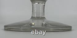 Grand Vase Cristal Gravé Décor Floral Art Déco Baccarat Saint Louis 35,5cm