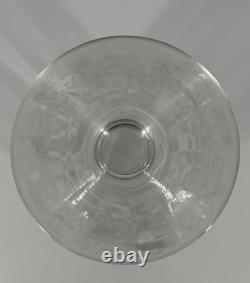 Grand Vase Cristal Gravé Décor Floral Art Déco Baccarat Saint Louis 35,5cm
