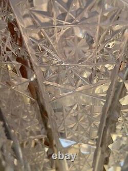 Grand vase en cristal taillé Baccarat, Saint Louis