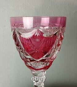 Grand verre en cristal Saint-Louis communion années 70