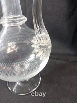 Grande Aiguière Carafe Décanter Cristal Baccarat St Louis XIXe Service Verre