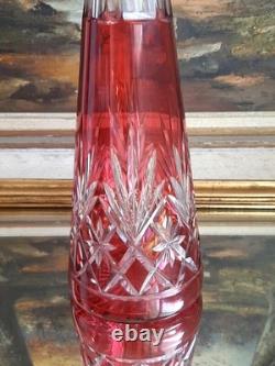 Grande Carafe Cristal Saint Louis Massenet roemeur rouge