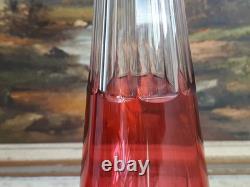 Grande Carafe Cristal Saint Louis Massenet roemeur rouge