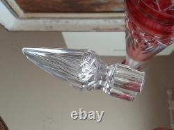 Grande Carafe Cristal Saint Louis Massenet roemeur rouge