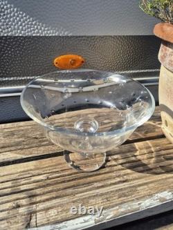 Grande coupe a fruit sur pied Cristal De St Louis Bubble