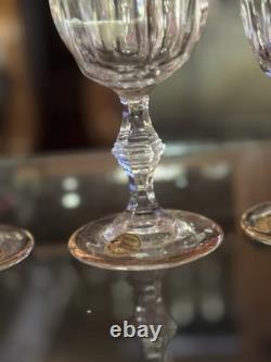 # Harcourt Baccarat # Saint Louis 18 Verres Cristal Venise 1970 Gravés Or