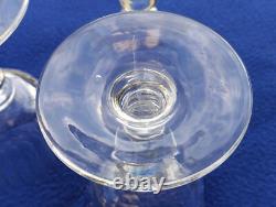 Hauteur 15,6 cm lot 5 verres a eau vin cristal saint louis modèle Sisley