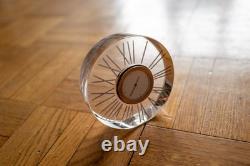 Horloge de table en cristal Saint-Louis