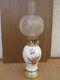 Lampe à Pétrole En Porcelaine Avec Globe Cristal Saint Louis Epoque 1900