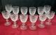 Lorraine Saint Louis 12 Wine Crystal Glasses 12 Verres A Vin Cristal Taille