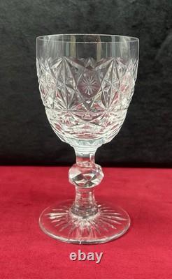 Lorraine Saint Louis 12 Wine Crystal Glasses 12 Verres A Vin Cristal Taille