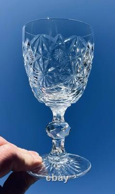 Lorraine Saint Louis 12 Wine Crystal Glasses 12 Verres A Vin Cristal Taille