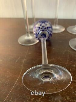 Lot 10 verres overlay liqueur Massenet cristal Saint Louis (prix des10)