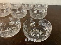 Lot 12 coupelles à dessert cristal de Saint Louis (prix des 12)