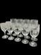 Lot 14 Verres Cristal Baccarat Saint Louis Ancien Vintage France À Pied Gravé