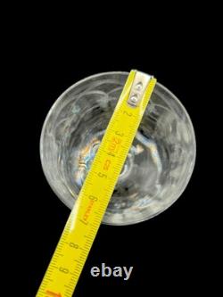 Lot 14 Verres Cristal BACCARAT SAINT LOUIS Ancien Vintage France À Pied Gravé