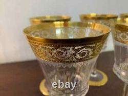Lot 4 verres à vin modèle Thistle en cristal de Saint Louis (prix des 4)