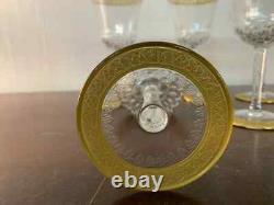 Lot 4 verres à vin modèle Thistle en cristal de Saint Louis (prix des 4)