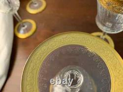 Lot 4 verres à vin modèle Thistle en cristal de Saint Louis (prix des 4)