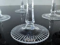 Lot 6 Grand Verres A Vin En Cristal Double Couleur Taille Bohème St Louis 1946
