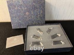 Lot 6 portes couteaux modèle pagode en cristal de Saint Louis (prix des 6)