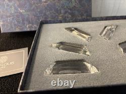 Lot 6 portes couteaux modèle pagode en cristal de Saint Louis (prix des 6)