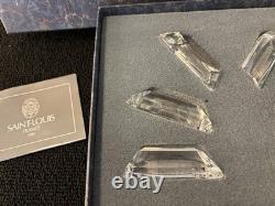 Lot 6 portes couteaux modèle pagode en cristal de Saint Louis (prix des 6)