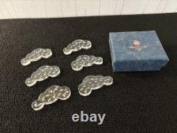 Lot 6 portes couteaux'nuage' en cristal de Saint Louis (prix des 6)