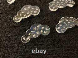 Lot 6 portes couteaux'nuage' en cristal de Saint Louis (prix des 6)