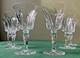Lot 6 Verres à Eau En Cristal Saint Louis Signés Modèle Camargue H 17,3 Cm