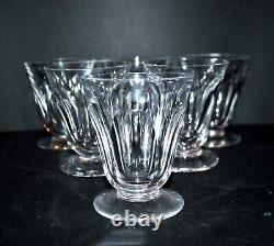 Lot 6 verres à vin en cristal à côtes plates SAINT-LOUIS Proche TALLEYRAND 8.5