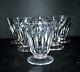 Lot 6 Verres à Vin En Cristal à Côtes Plates Saint-louis Proche Talleyrand 8.5