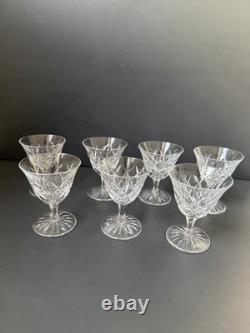 Lot 7 Verres À Vin En Cristal Saint Louis Modèle Adour