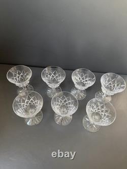 Lot 7 Verres À Vin En Cristal Saint Louis Modèle Adour