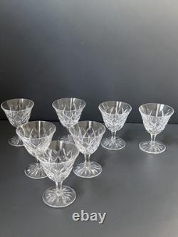 Lot 7 Verres À Vin En Cristal Saint Louis Modèle Adour