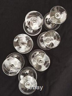 Lot 7 coupes a champagne cristal baccarat Saint louis Verres a pied