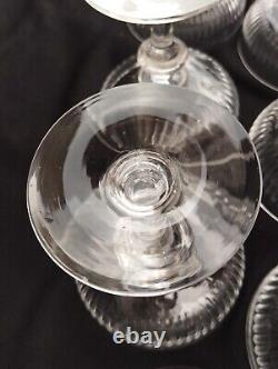 Lot 7 coupes a champagne cristal baccarat Saint louis Verres a pied