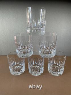 Lot De 6 Petits Verres à Whisky En Cristal De St Louis Modèle Jersey