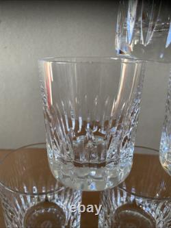 Lot De 6 Petits Verres à Whisky En Cristal De St Louis Modèle Jersey