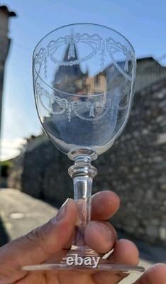 Lot De 6 Verres A eau Cristal De Saint Louis Modèle Millet