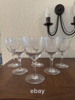 Lot De 6 Verres A eau Cristal De Saint Louis Modèle Millet