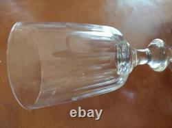Lot De 6 Verres Cristal Baccarat, Saint Louis Modèle Caton, H 12 cm Vin Cuit