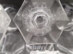 Lot De 6 verres cristal signé Saint Louis style Baccarat Harcourt H 10.2 cm