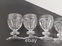 Lot De 6 verres cristal signé Saint Louis style Baccarat Harcourt H 10.2 cm