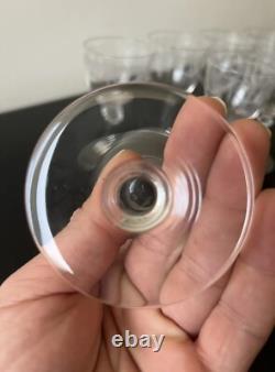 Lot De 7 Verres A Vin Rouge En Cristal De Saint Louis Modèle Millet