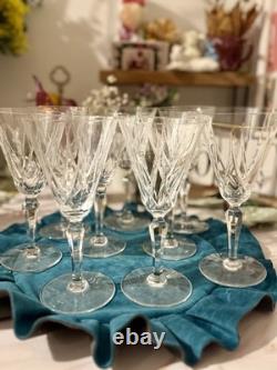 Lot De 8 Verres À L'eau En Cristal Saint Louis
