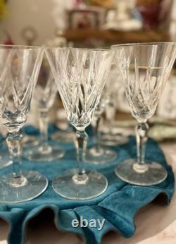 Lot De 8 Verres À L'eau En Cristal Saint Louis