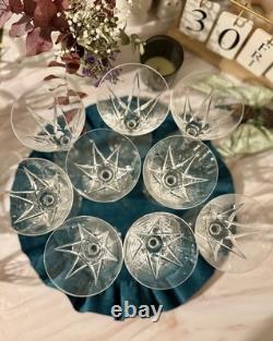 Lot De 8 Verres À L'eau En Cristal Saint Louis