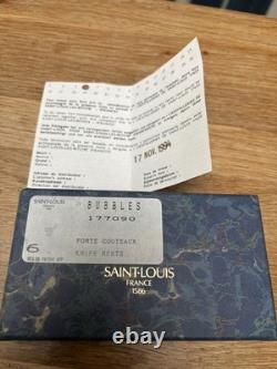Lot Six Porte Couverts Cristal Saint Louis Bubbles