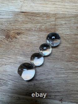 Lot Six Porte Couverts Cristal Saint Louis Bubbles